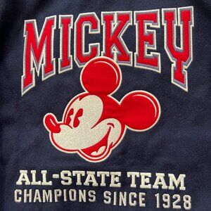 NEW DISNEY MICKEY MOUSE VARSITY ATHLETIC LINED LETTER JACKET- WOOL-1928-MENS
